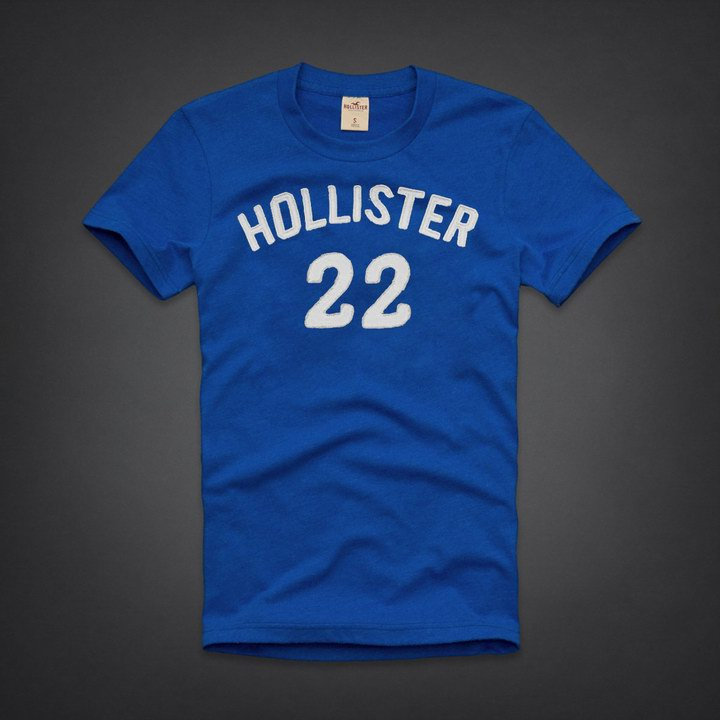 Tee shirt Hollister Homme Bleu